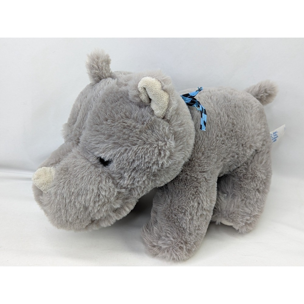 BJ Toys Gray Rhino Plush 7 Inch Bandana 2019 Stuffed‎ Animal Toy
